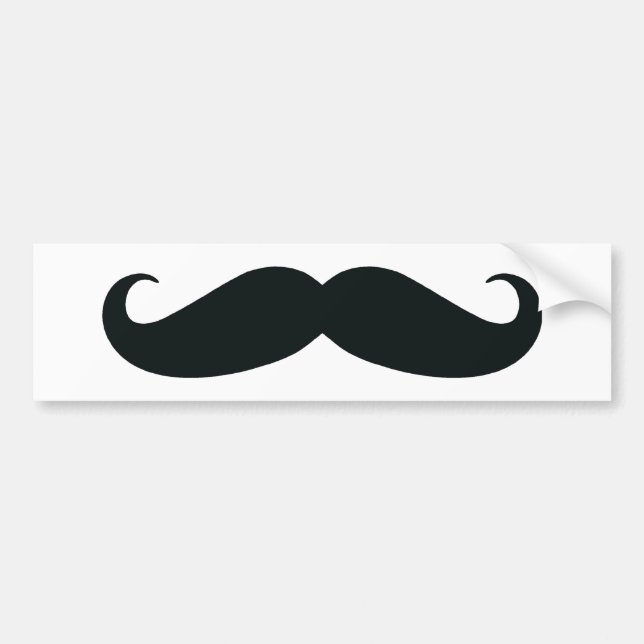 Adesivo Para Carro O design do bigode (Frente)