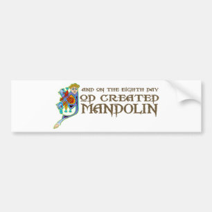 Adesivo Para Carro O deus criou o bandolim