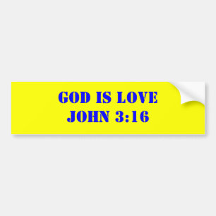 ADESIVO PARA CARRO O DEUS É 3:16 DE LOVEJOHN