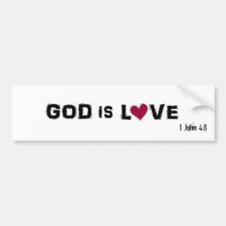 Adesivo Para Carro O DEUS É AMOR, 1 4:8 de John