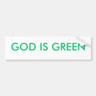 ADESIVO PARA CARRO O DEUS É VERDE