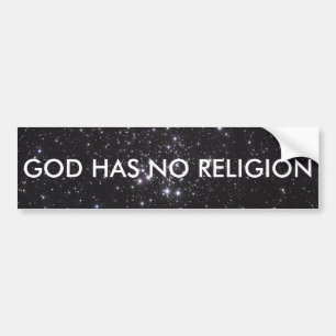 Adesivo Para Carro O deus não tem nenhuma religião