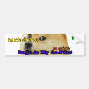 Adesivo Para Carro O Doge é meu copiloto
