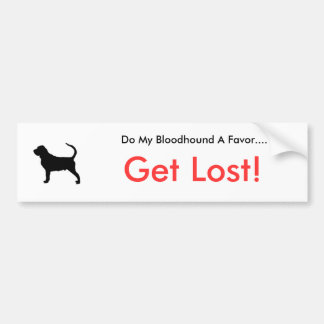Adesivo Para Carro O Dogsilhouette-bloodhound-t, faz meu Bloodhound
