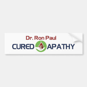 Adesivo Para Carro O Dr. Ron Paul curou minha apatia