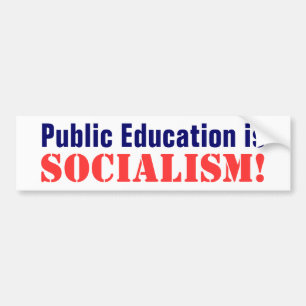 Adesivo Para Carro O ensino público é, socialismo!