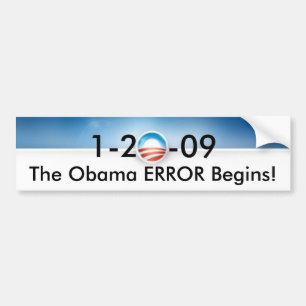Adesivo Para Carro O ERRO de Obama começa
