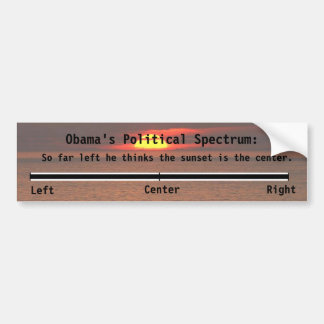 Adesivo Para Carro O espectro político de Obama