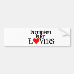 Adesivo Para Carro O feminismo é para amantes