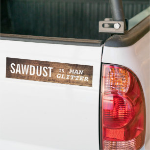 Adesivo Para Carro O Funny SAWDUST É O HOMEM GLITTER