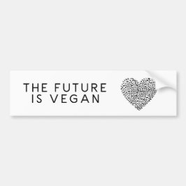 Adesivo Para Carro O futuro é autocolante no vidro traseiro do Vegan