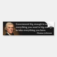 O governo de Thomas Jefferson grande bastante