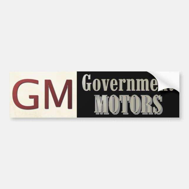 Adesivo Para Carro O governo do GM viaja de automóvel político (Frente)
