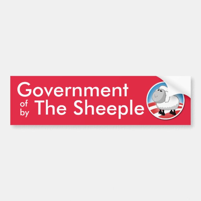 Adesivo Para Carro O governo do Sheeple (Frente)