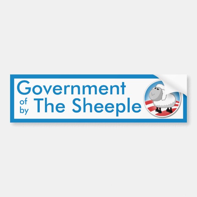 Adesivo Para Carro O governo do Sheeple (Frente)