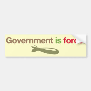 Adesivo Para Carro O governo é força