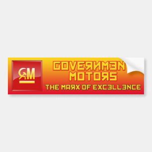 Adesivo Para Carro O governo Motor-Marx da excelência BumperSticker