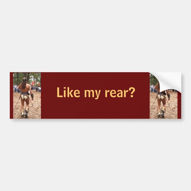 Adesivo Para Carro O homem no pano do lombo gosta de minha parte (Frente)