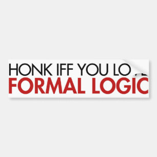 Adesivo Para Carro O Honk Iff você ama a lógica formal
