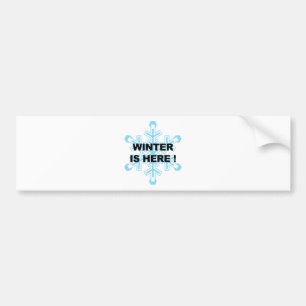 Adesivo Para Carro O inverno está aqui! Floco de neve liberal