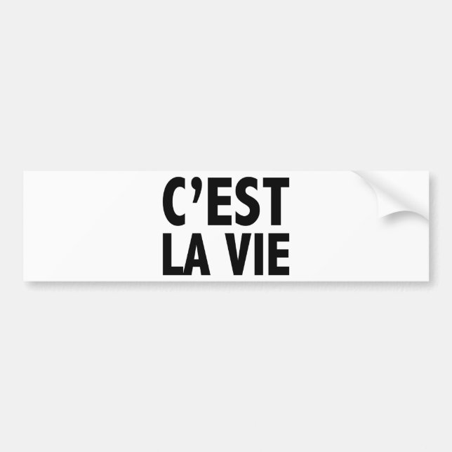 Adesivo Para Carro O La de C'est Vie (Frente)
