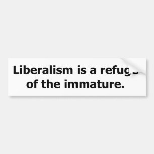 Adesivo Para Carro O liberalismo é um refúgio do imaturo