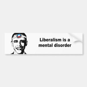 Adesivo Para Carro O liberalismo é um transtorno mental