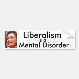 Adesivo Para Carro O liberalismo é um transtorno mental