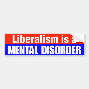 Adesivo Para Carro O liberalismo é um transtorno mental