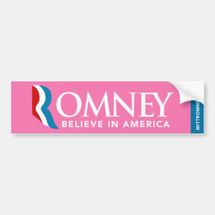 Adesivo Para Carro O logotipo de Mitt Romney acredita no autocolante