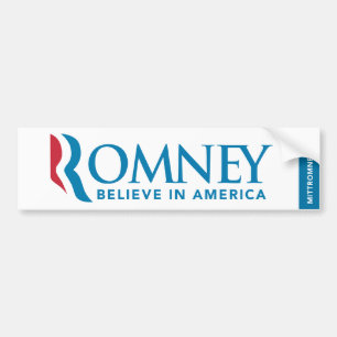 Adesivo Para Carro O logotipo de Mitt Romney acredita no autocolante