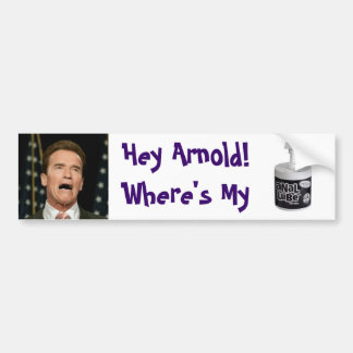 Adesivo Para Carro O lubrificante anal de Arnold