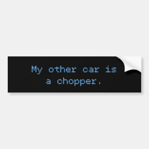 Adesivo Para Carro O Meu Outro Carro É Um Chopper