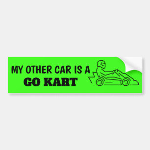 Adesivo Para Carro O meu outro carro é um "Go Kart Sticker"