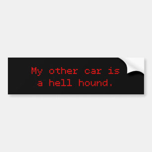 Adesivo Para Carro O Meu Outro Carro É Um Inferno