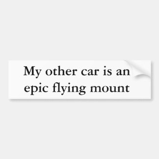 Adesivo Para Carro O meu outro carro é uma montanha de voo épica