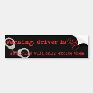 Adesivo Para Carro O motorista é Kinky