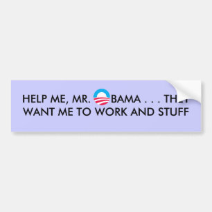 Adesivo Para Carro o obamasymbol, AJUDA-ME, Sr. BAMA… THEYW…