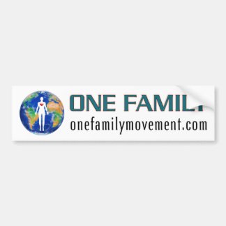 Adesivo Para Carro O "One Family World Peace Movement"