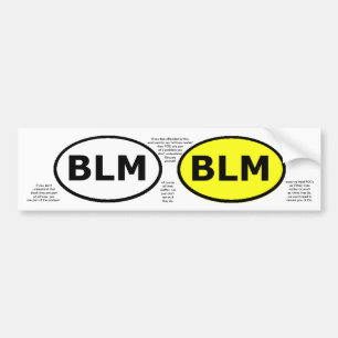 Adesivo Para Carro O oval educacional ou os windowstickers de BLM