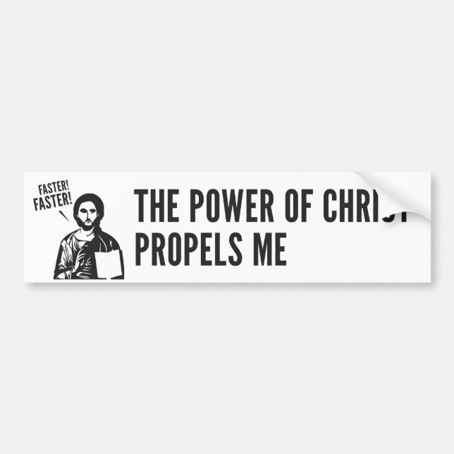 Adesivo Para Carro O poder do cristo propele-me (Frente)