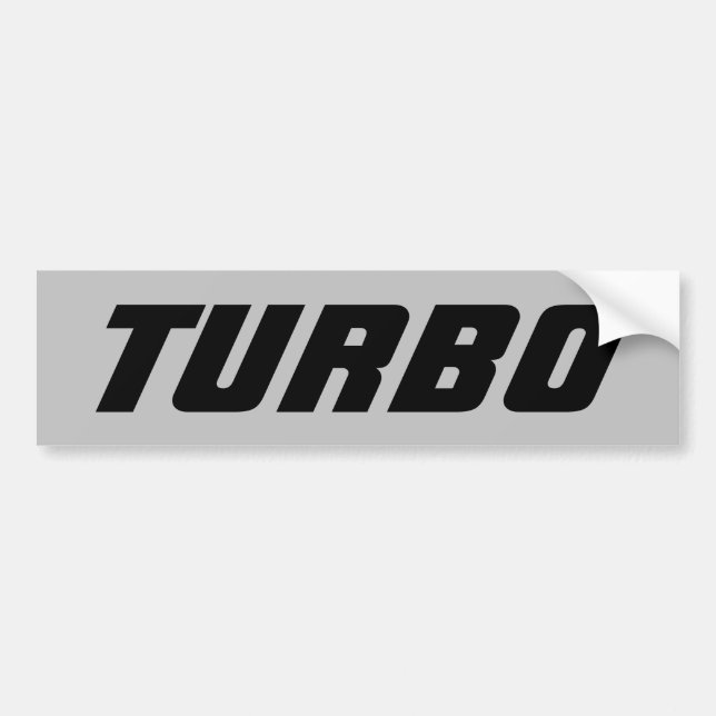 Adesivo Para Carro O presente "TURBO" carregou o caminhão diesel do (Frente)