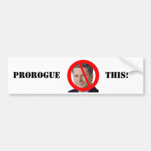 Adesivo Para Carro O primeiro ministro Stephen Harper Prorogue este!
