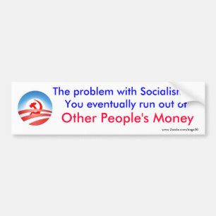 Adesivo Para Carro O problema com socialismo