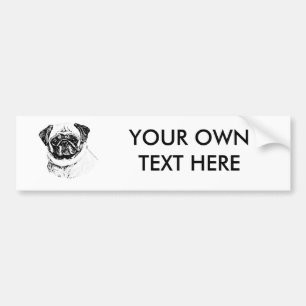 ADESIVO PARA CARRO O PUG