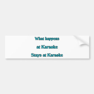 Adesivo Para Carro O que acontece no karaoke