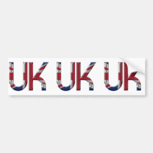 Adesivo Para Carro O Reino Unido Jack British Flag Typoographic Elega
