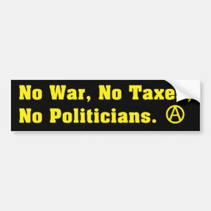 Adesivo Para Carro O sem guerra taxa políticos