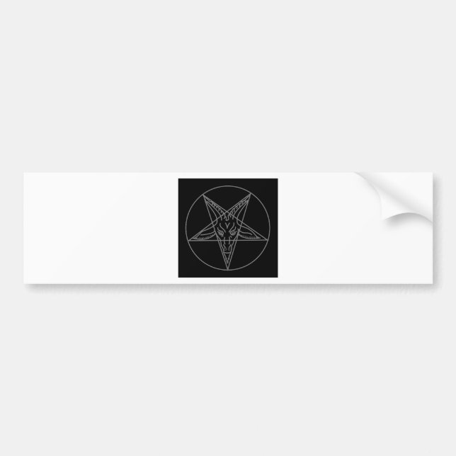 Adesivo Para Carro O Sigil de Baphomet (Frente)