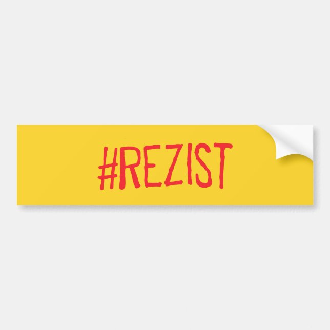 Adesivo Para Carro o slogan político de romania do rezist resiste o (Frente)